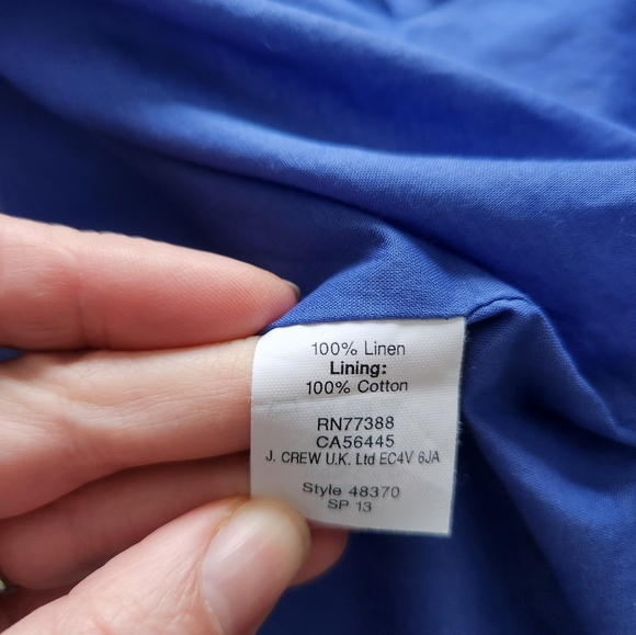 J Crew 100% linen schoolboy blazer - Picture 6 of 14